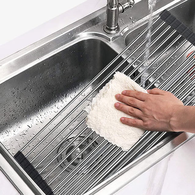 Stainless Steel Roll-Up Drying Rack