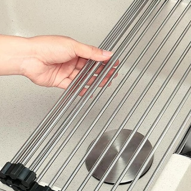 Stainless Steel Roll-Up Drying Rack